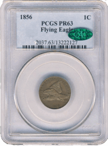 1856 Flying Eagle Cent PCGS PR63 CAC