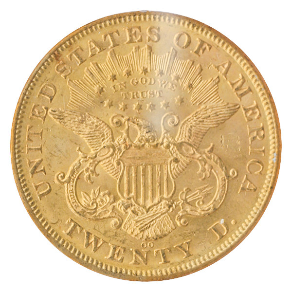 1876-CC $20 Liberty PCGS MS61 CAC