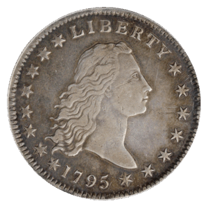 1795 Flowing Hair $1 2 Leaves PCGS XF45 CAC
