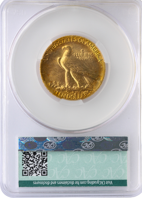 1907 $10 Indian Wire Rim CACG MS63