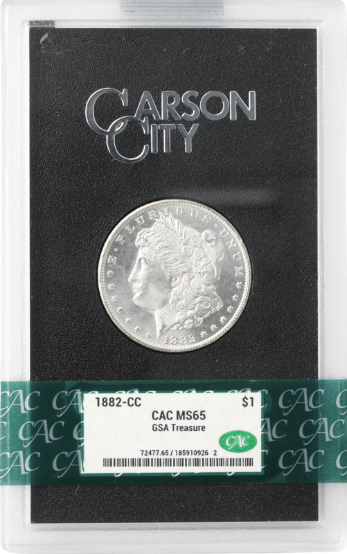 1882-CC Morgan $1 CACG MS65