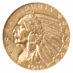 1916-S $5 Indian NGC AU58