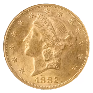 1882-CC $20 Liberty NGC MS60