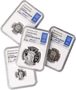 1997-2023 65-Piece Proof Platinum Eagle Set NGC PF70