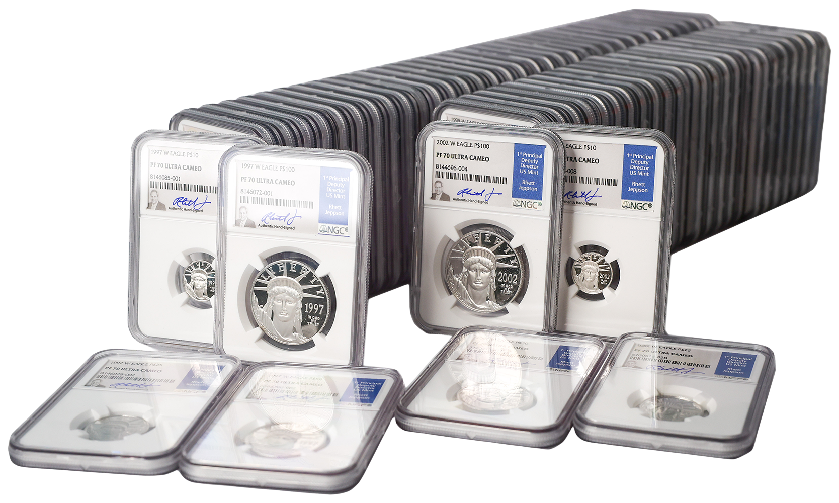 1997-2023 65-Piece Proof Platinum Eagle Set NGC PF70 1997-2023 65-Piece Proof Platinum Eagle Set NGC PF70
