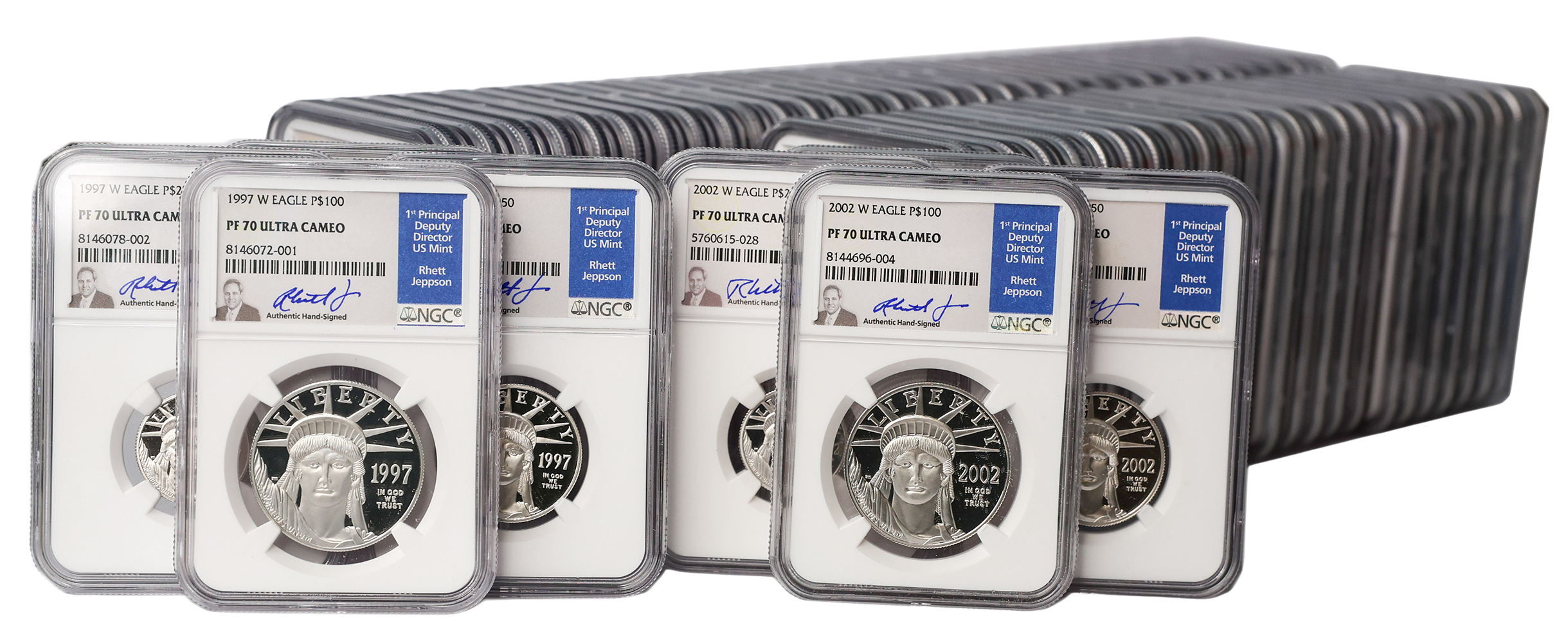 1997-2023 65-Piece Proof Platinum Eagle Set NGC PF70 1997-2023 65-Piece Proof Platinum Eagle Set NGC PF70