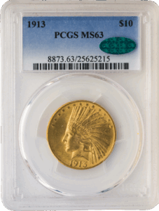 1913 $10 Indian PCGS MS63 CAC