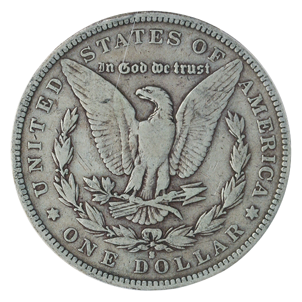 1893-S Morgan $1 PCGS F12 CAC 1893-S Morgan $1 PCGS F12 CAC