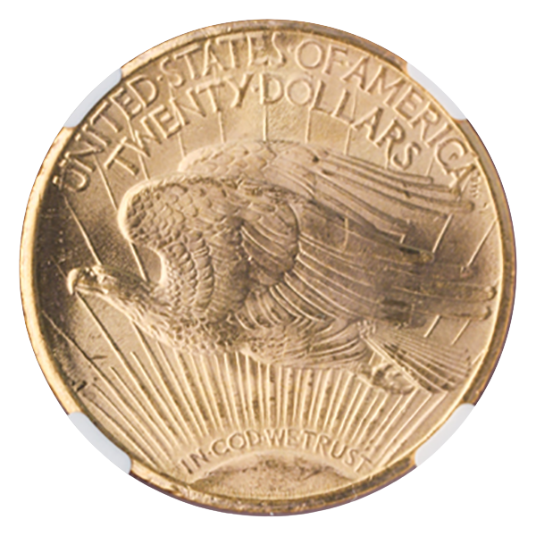 1909-S $20Saint Gaudens NGC MS64 CAC