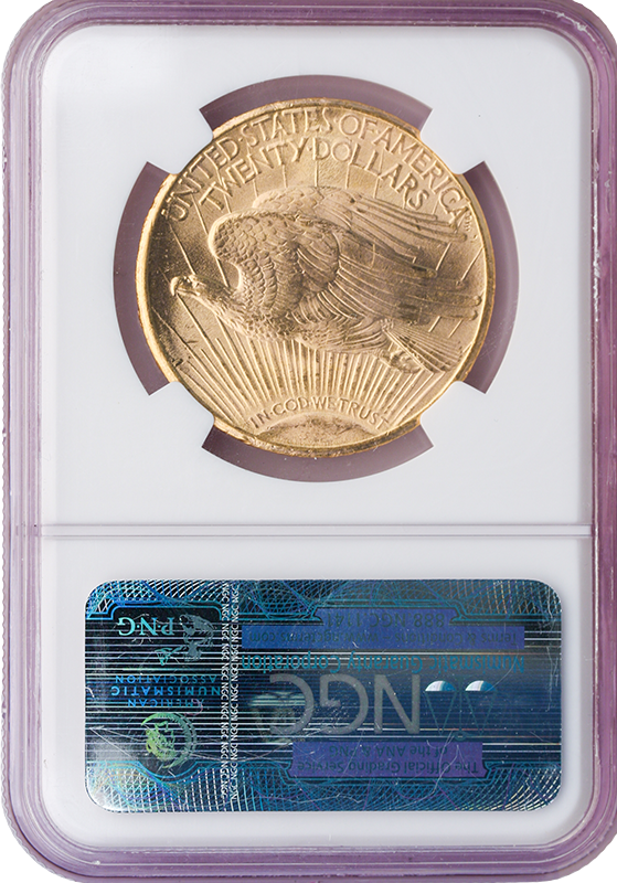 1909-S $20Saint Gaudens NGC MS64 CAC