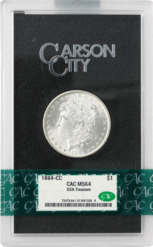 1884-CC Morgan $1 GSA MS64 1884-CC Morgan $1 GSA MS64