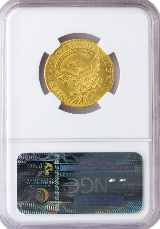 1807 $5 Capped Bust NGC MS63 CAC 1807 $5 Capped Bust NGC MS63 CAC