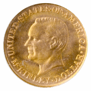 1917 McKinley $1 NGC MS66 CAC
