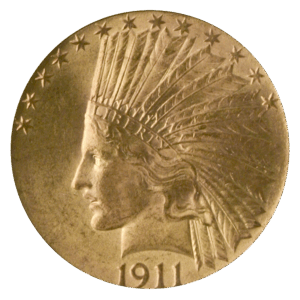 1911 $10 Indian NGC MS65 CAC