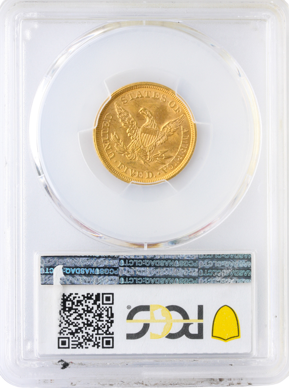 1851 $5 LIberty PCGS MS62 CAC