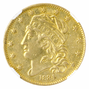 $5 Capped Bust 1834 Crosslet 4