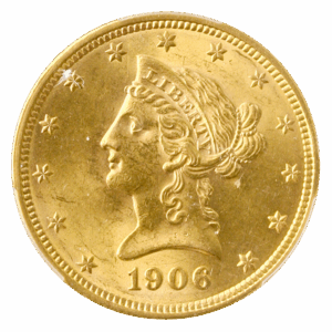 1906-O $10 Liberty PCGS MS63 CAC