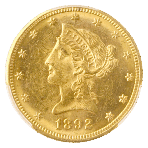 1892-O $10 LIberty PCGS MS62 CAC