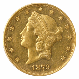 1879-O $20 Liberty PCGS AU58
