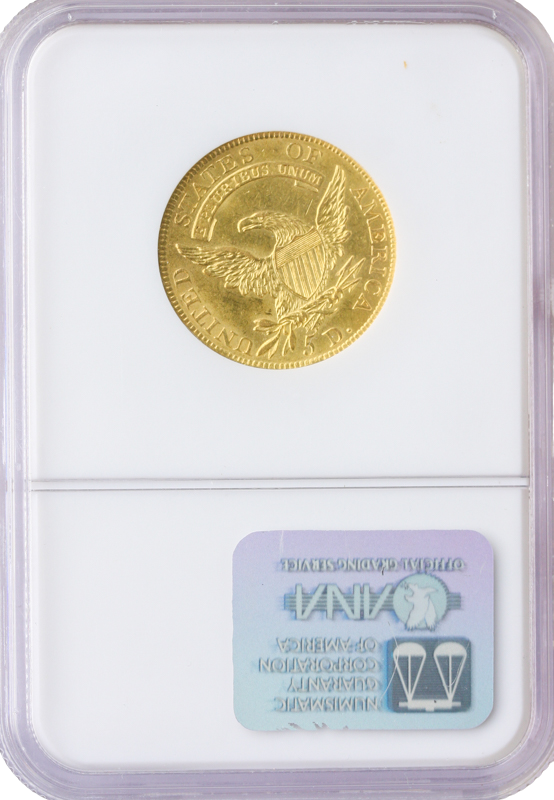1807 $5 Capped Bust NGC MS61