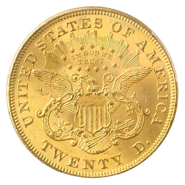 1873 $20 Liberty Open 3 PCGS MS64 CAC 1873 $20 Liberty Open 3 PCGS MS64 CAC