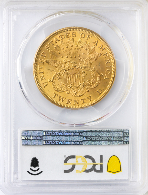 1873 $20 Liberty Open 3 PCGS MS64 CAC 1873 $20 Liberty Open 3 PCGS MS64 CAC