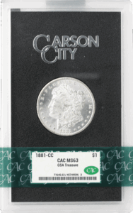 1881-CC Morgan $1 GSA CACG MS63