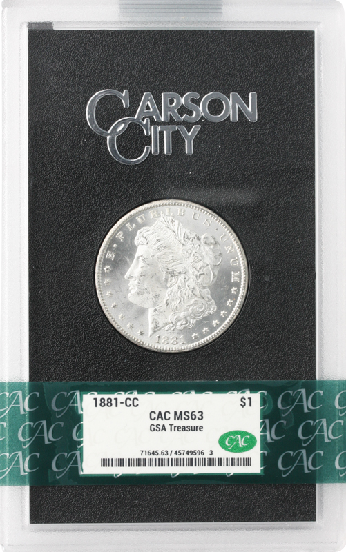 1881-CC Morgan $1 GSA CACG MS63