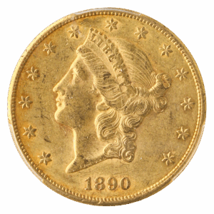 1890-CC $20 Liberty PCGS AU53 CAC