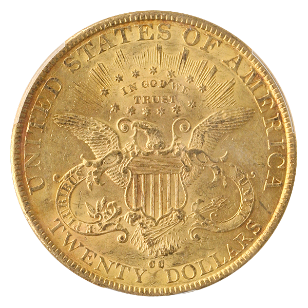 1890-CC $20 Liberty PCGS AU53 CAC 1890-CC $20 Liberty PCGS AU53 CAC