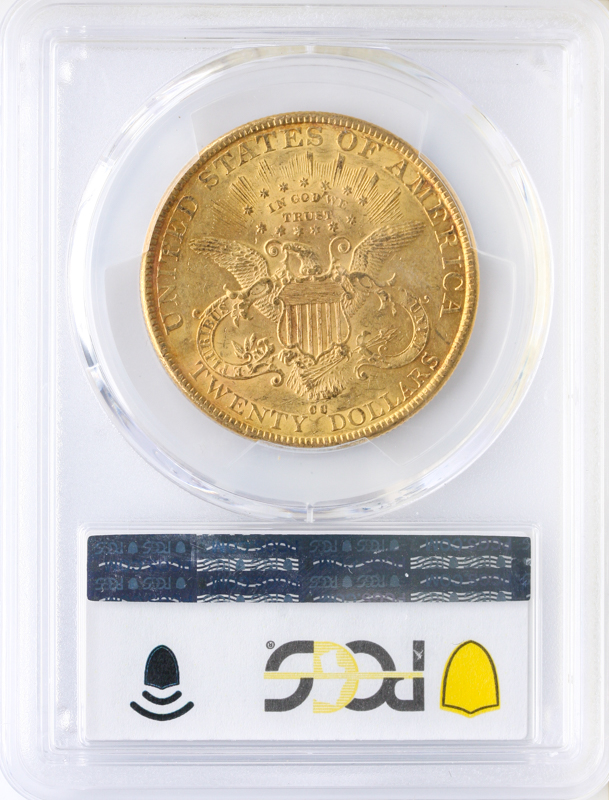1890-CC $20 Liberty PCGS AU53 CAC 1890-CC $20 Liberty PCGS AU53 CAC