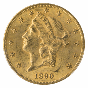 1890-CC $20 Liberty PCGS MS60 CAC