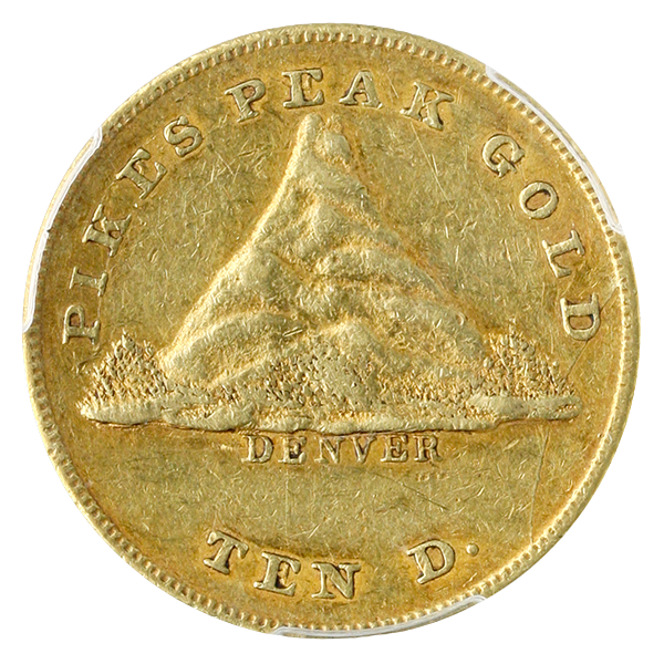1860 $10 Clark Gruber & Co. PCGS AU53 CAC