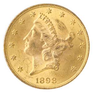 1898 $20 Liberty PCGS MS63 CAC