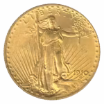 1910 $20 Saint Gaudens PCGS MS65 CAC