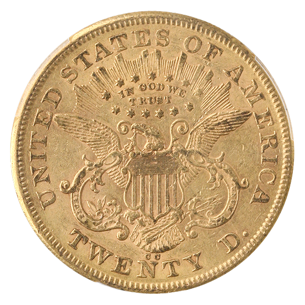 1873-CC $20 Liberty PCGS AU55 CAC 1873-CC $20 Liberty PCGS AU55 CAC