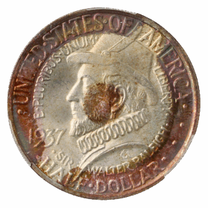 1937 Roanoke Silver Commemorative Half Dollar CACG MS68