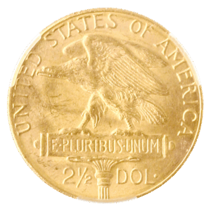 ●MAINE P.A. & FIFTY G$ 1915-S $2.5 Gold Coin Panama-Pac PCGS MS 65+ CAC