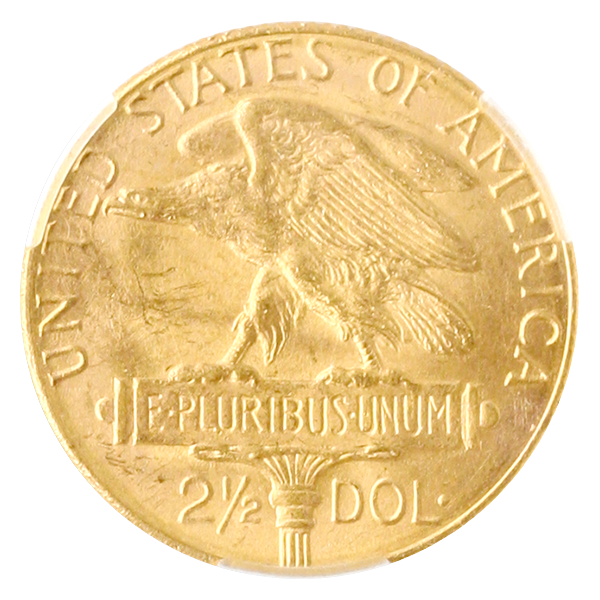 1915-S $2.50  Panama Pacific Gold Commemorative CACG MS65