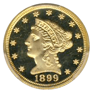 1899 $2.50 Liberty PCGS PR66 Deep Cameo CAC