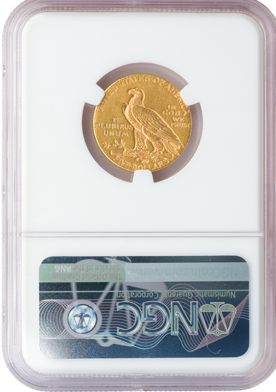 1911-D $5 Indian NGC AU58 CAC
