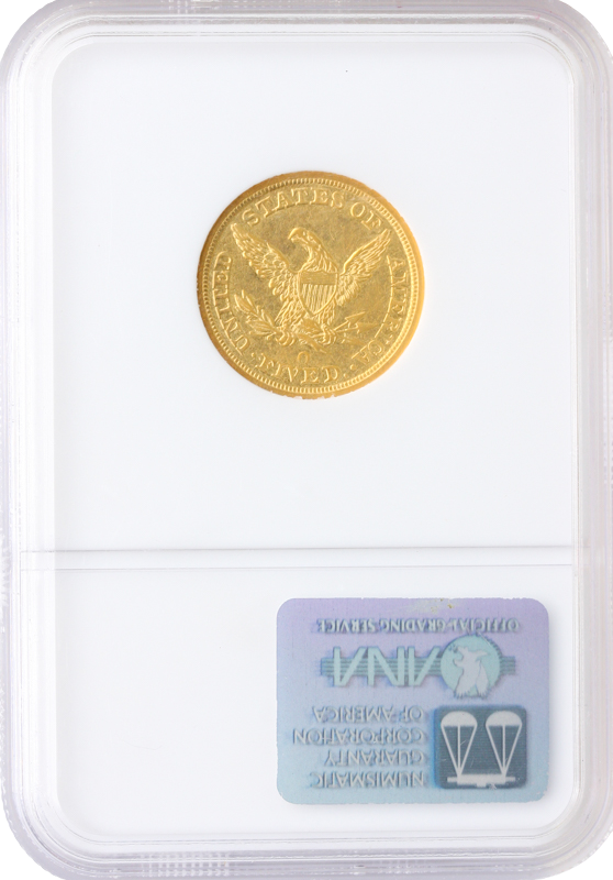 1847-O $5 Liberty NGC AU55 1847-O $5 Liberty NGC AU55