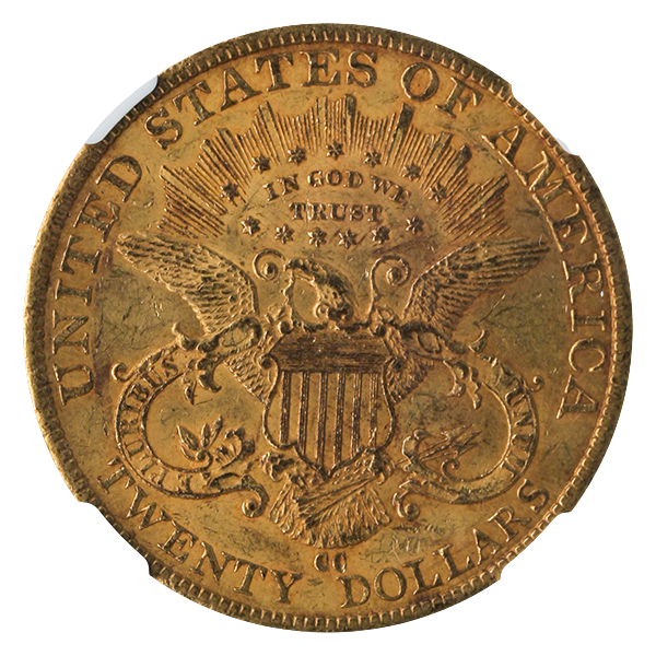 1884-CC $20 Liberty NGC AU58 CAC 1884-CC $20 Liberty NGC AU58 CAC