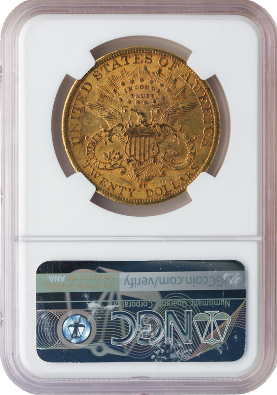 1884-CC $20 Liberty NGC AU58 CAC 1884-CC $20 Liberty NGC AU58 CAC
