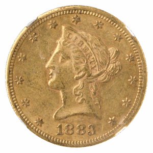 1883-CC $10 Liberty NGC AU58 CAC