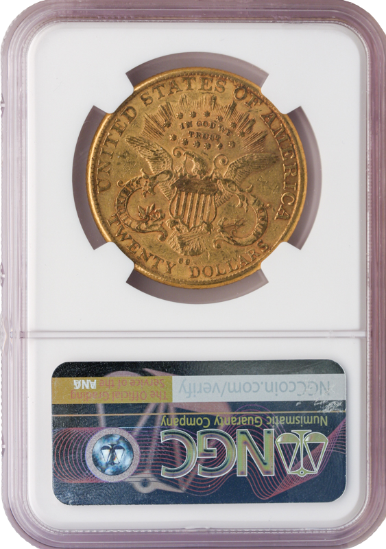1890-CC $20 Liberty NGC AU55 CAC