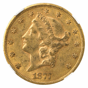 $20 LIBERTY 1877-CC