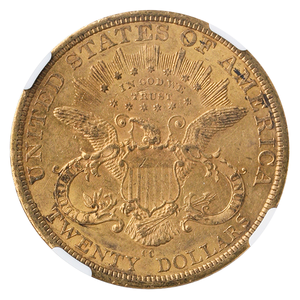 1877-CC $20 Liberty NGC AU58 CAC 1877-CC $20 Liberty NGC AU58 CAC