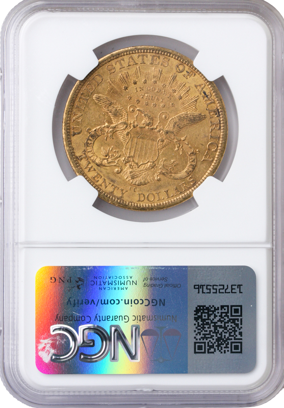 1877-CC $20 Liberty NGC AU58 CAC 1877-CC $20 Liberty NGC AU58 CAC