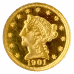 1901 $2.50 Liberty NGC PR67 Cameo